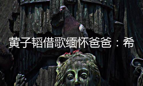 韬借他不希望爸歌缅用再为我黄子怀爸操心